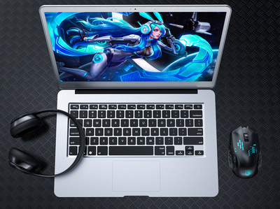 現(xiàn)代計(jì)算機(jī)工作場景 耳機(jī)、電腦與鼠標(biāo)的完美結(jié)合